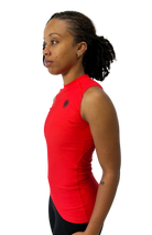 Coeur Sports Base Layer Red Sleeveless Base Layer