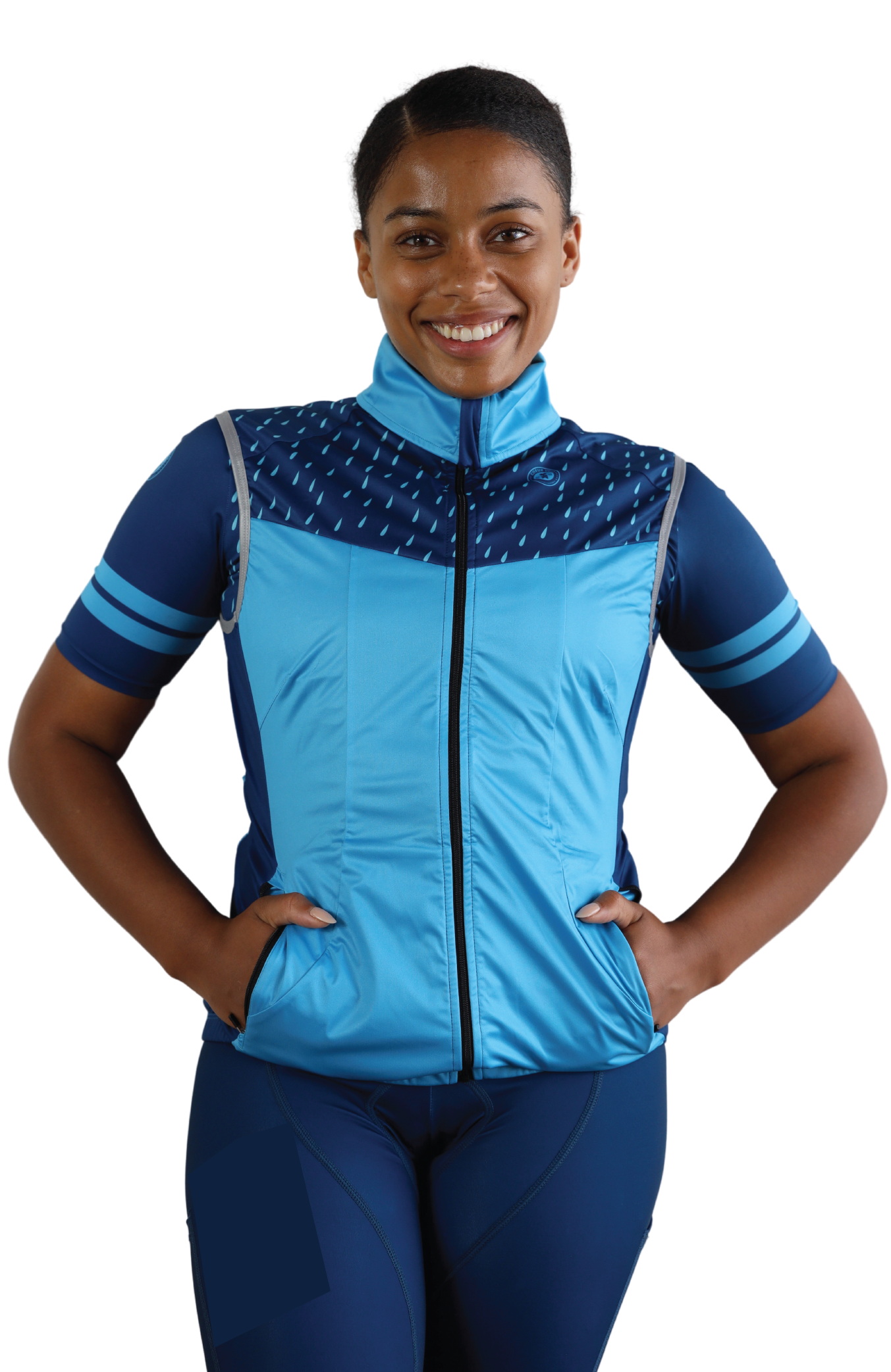 Coeur Sports Cycling Jersey Puddles Wind Vest