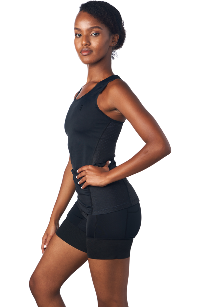 Coeur Sports Tri Tanks Little Black Women's Triathlon Tank With Shelf Bra