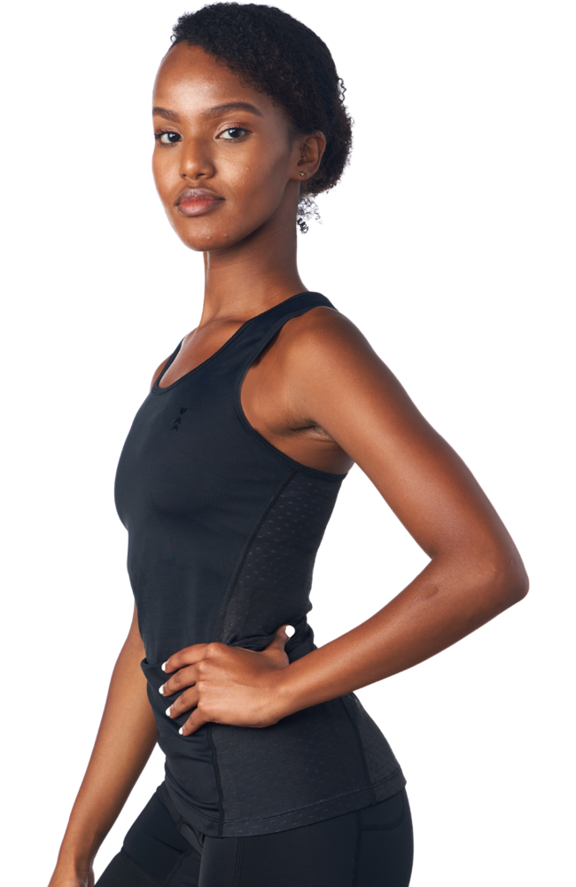 Coeur Sports Tri Tanks Little Black Women's Triathlon Tank With Shelf Bra